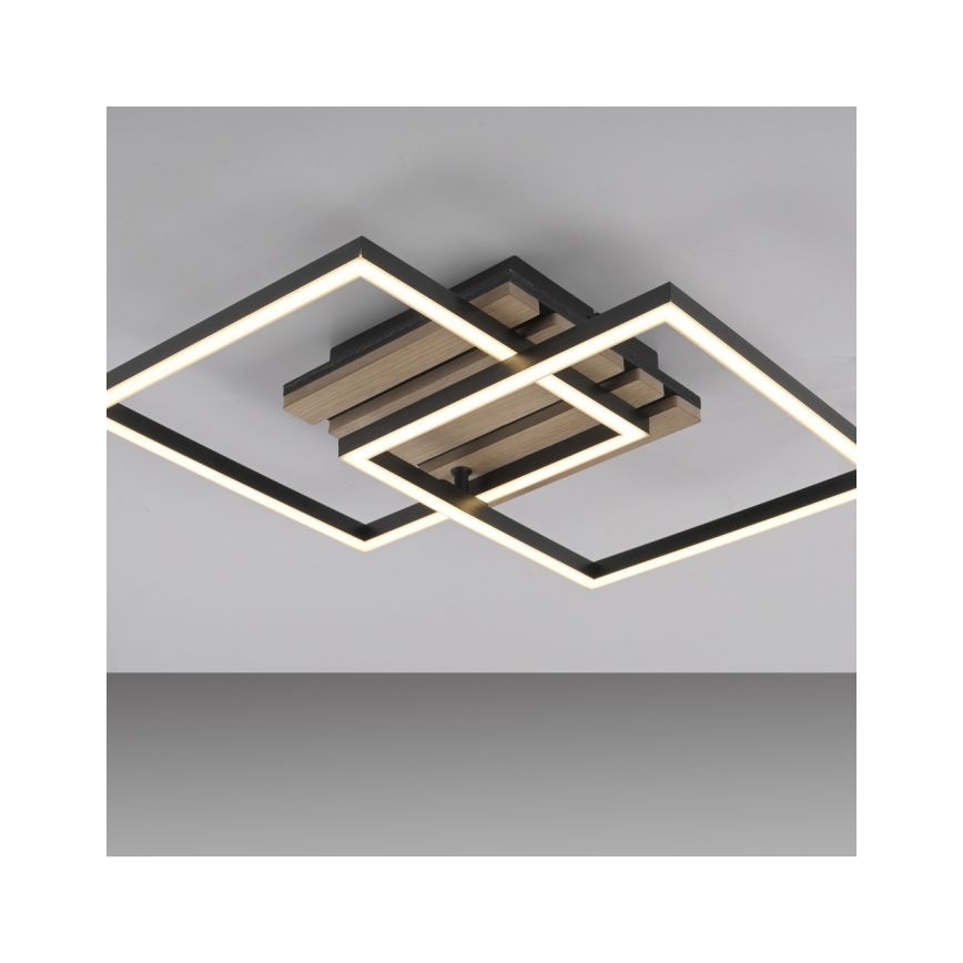 JUST LIGHT. 14053-79 - LED Stropní svítidlo AKUSTIKA LED/15W/230V dub/černá