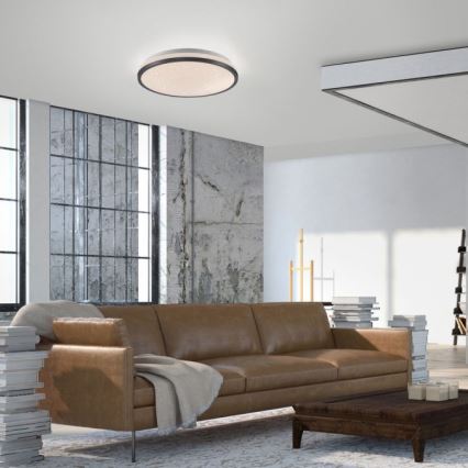 JUST LIGHT. 14293-18 - LED Stmívatelné stropní svítidlo KYLE LED/10W/230V pr. 28 cm černá