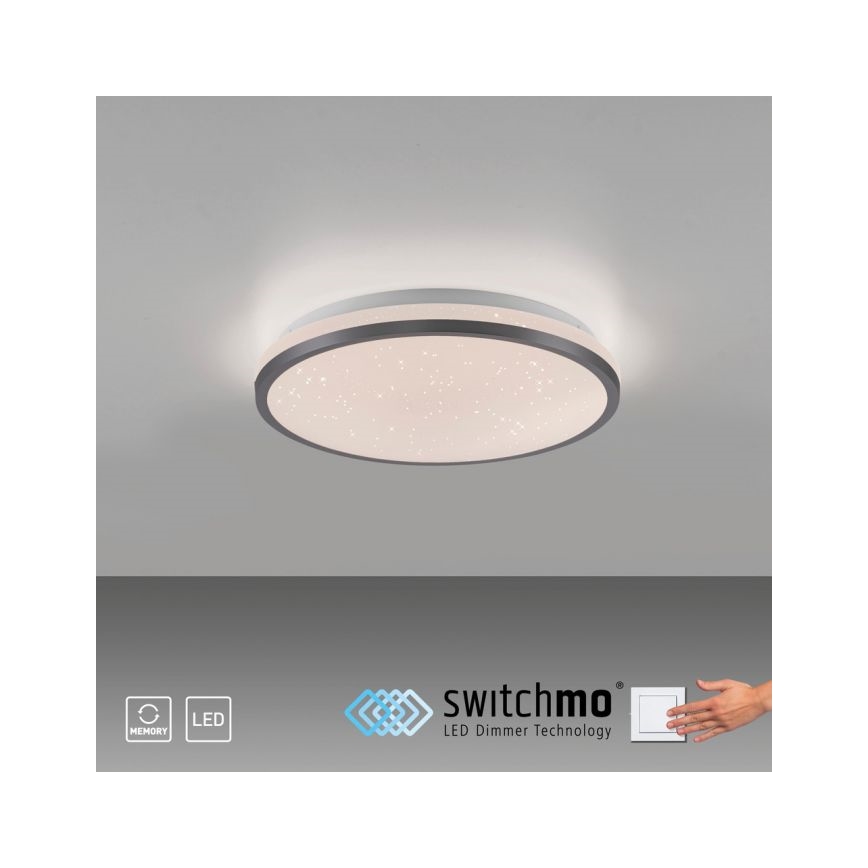 JUST LIGHT. 14293-18 - LED Stmívatelné stropní svítidlo KYLE LED/10W/230V pr. 28 cm černá