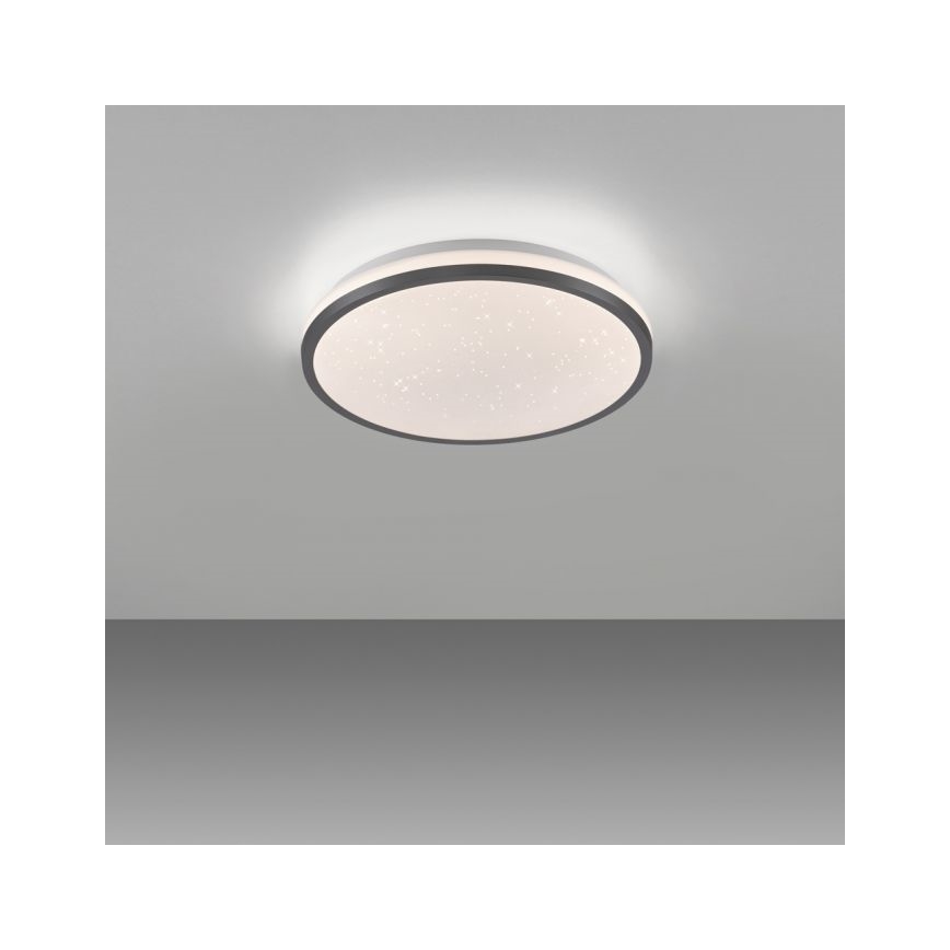 JUST LIGHT. 14293-18 - LED Stmívatelné stropní svítidlo KYLE LED/10W/230V pr. 28 cm černá