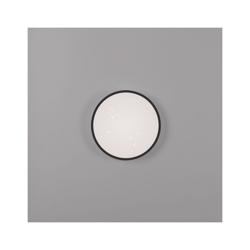 JUST LIGHT. 14293-18 - LED Stmívatelné stropní svítidlo KYLE LED/10W/230V pr. 28 cm černá