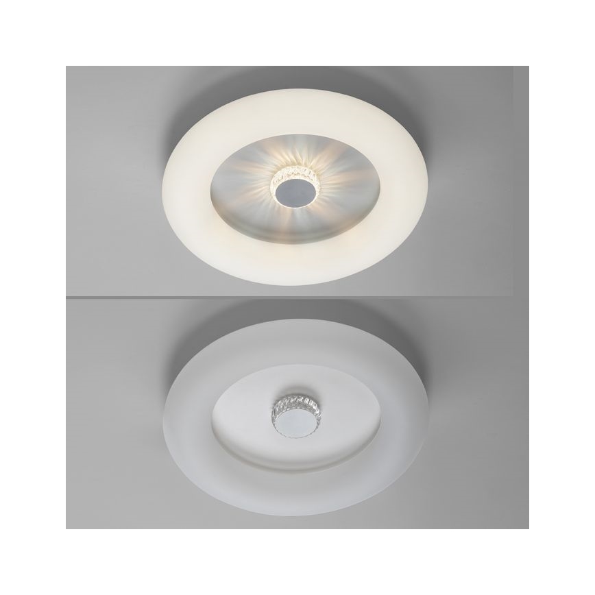 JUST LIGHT. 14383-16 - LED Stmívatelné stropní svítidlo VERTIGO LED/26W/230V 2700-5000K bílá + dálkové ovládání