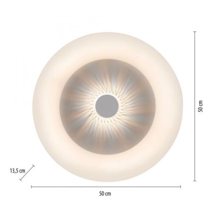 JUST LIGHT. 14383-16 - LED Stmívatelné stropní svítidlo VERTIGO LED/26W/230V 2700-5000K bílá + dálkové ovládání