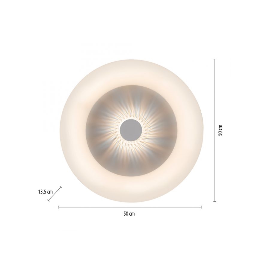 JUST LIGHT. 14383-16 - LED Stmívatelné stropní svítidlo VERTIGO LED/26W/230V 2700-5000K bílá + dálkové ovládání