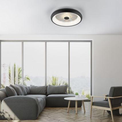 JUST LIGHT. 14384-18 - LED Stmívatelné stropní svítidlo VERTIGO LED/29W/230V 2700-5000K černá + dálkové ovládání