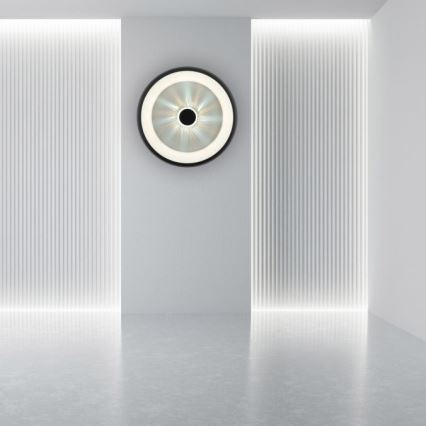 JUST LIGHT. 14384-18 - LED Stmívatelné stropní svítidlo VERTIGO LED/29W/230V 2700-5000K černá + dálkové ovládání