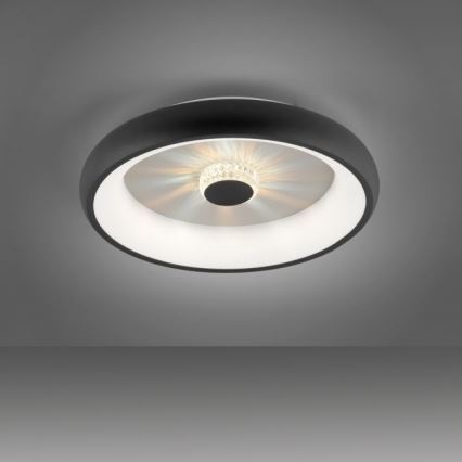 JUST LIGHT. 14384-18 - LED Stmívatelné stropní svítidlo VERTIGO LED/29W/230V 2700-5000K černá + dálkové ovládání