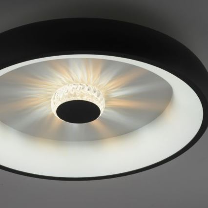 JUST LIGHT. 14384-18 - LED Stmívatelné stropní svítidlo VERTIGO LED/29W/230V 2700-5000K černá + dálkové ovládání