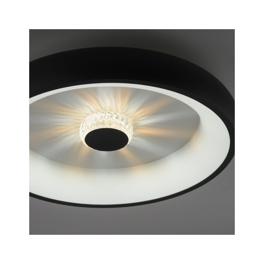 JUST LIGHT. 14384-18 - LED Stmívatelné stropní svítidlo VERTIGO LED/29W/230V 2700-5000K černá + dálkové ovládání