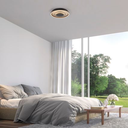 JUST LIGHT. 14409-21 - LED Stropní svítidlo GLITTY LED/22W/230V pr. 40 cm černá