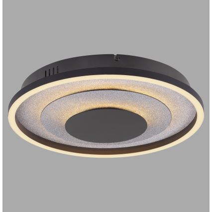 JUST LIGHT. 14409-21 - LED Stropní svítidlo GLITTY LED/22W/230V pr. 40 cm černá