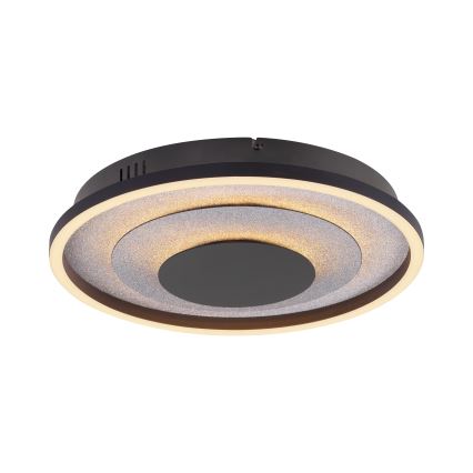 JUST LIGHT. 14409-21 - LED Stropní svítidlo GLITTY LED/22W/230V pr. 40 cm černá