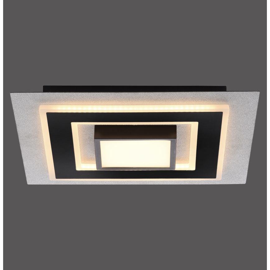 JUST LIGHT. 14439-21 - LED Stropní svítidlo CICHIO LED/18,5W/230V + LED/9W 40x40 cm černá