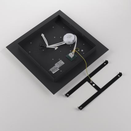 JUST LIGHT. 14439-21 - LED Stropní svítidlo CICHIO LED/18,5W/230V + LED/9W 40x40 cm černá