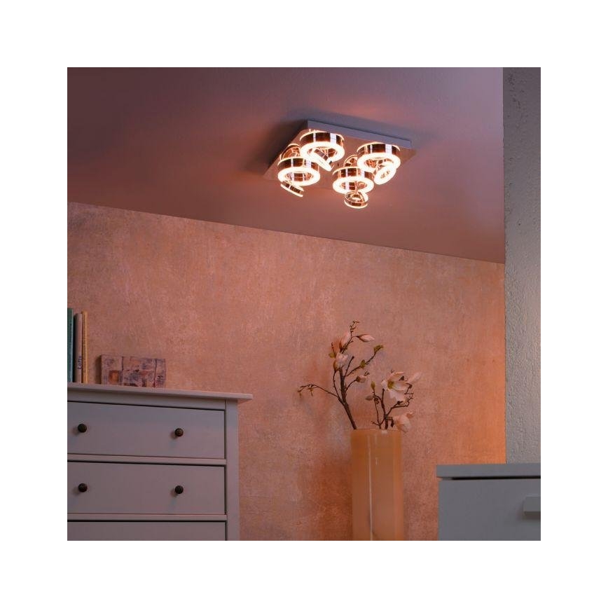 JUST LIGHT. 14662-17 - LED RGBW Stmívatelné bodové svítidlo TIM LOLASMART 4xLED/5,9/230V 2700-5000K + dálkové ovládání