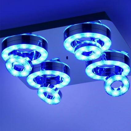 JUST LIGHT. 14662-17 - LED RGBW Stmívatelné bodové svítidlo TIM LOLASMART 4xLED/5,9/230V 2700-5000K + dálkové ovládání