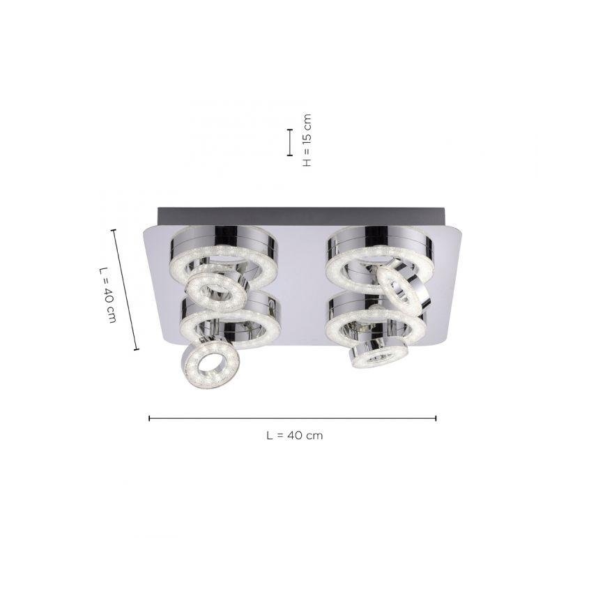 JUST LIGHT. 14662-17 - LED RGBW Stmívatelné bodové svítidlo TIM LOLASMART 4xLED/5,9/230V 2700-5000K + dálkové ovládání