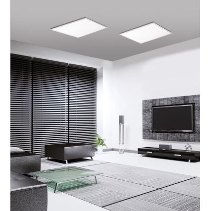 JUST LIGHT. 14681-16 - LED RGB Stmívatelný přisazený panel LOLA FLAT LED/28W/230V 2700-5000K + dálkové ovládání