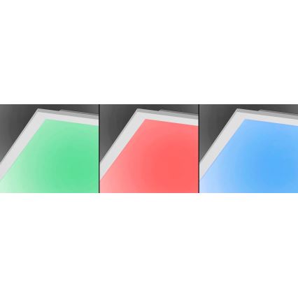 JUST LIGHT. 14681-16 - LED RGB Stmívatelný přisazený panel LOLA FLAT LED/28W/230V 2700-5000K + dálkové ovládání