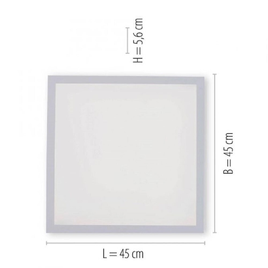 JUST LIGHT. 14681-16 - LED RGB Stmívatelný přisazený panel LOLA FLAT LED/28W/230V 2700-5000K + dálkové ovládání