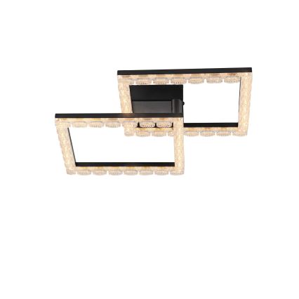 JUST LIGHT. 14732-18 - LED Stropní svítidlo GLITRA LED/17,5W/230V 37,6x37,6 cm černá