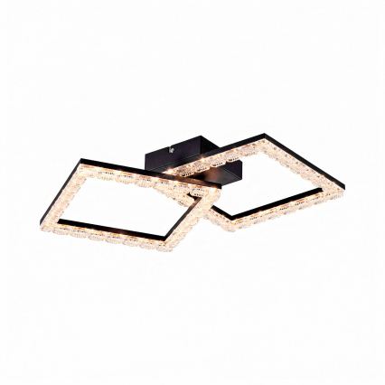 JUST LIGHT. 14732-18 - LED Stropní svítidlo GLITRA LED/17,5W/230V 37,6x37,6 cm černá