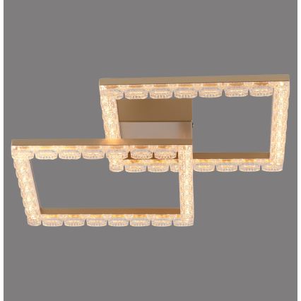JUST LIGHT. 14732-60 - LED Stropní svítidlo GLITRA LED/17,5W/230V 37,6x37,6 cm zlatá