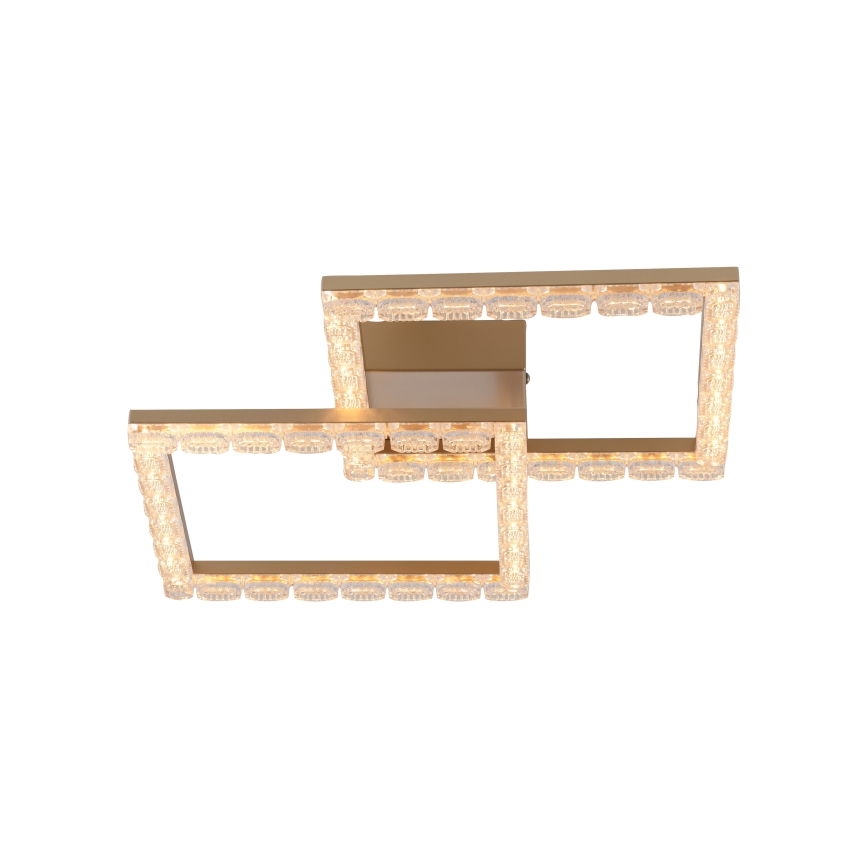 JUST LIGHT. 14732-60 - LED Stropní svítidlo GLITRA LED/17,5W/230V 37,6x37,6 cm zlatá