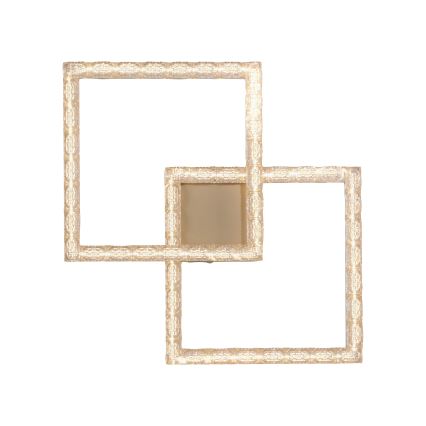 JUST LIGHT. 14732-60 - LED Stropní svítidlo GLITRA LED/17,5W/230V 37,6x37,6 cm zlatá