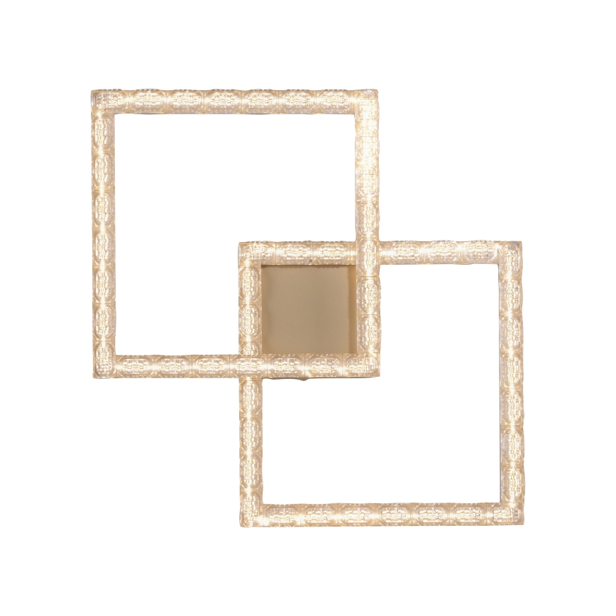 JUST LIGHT. 14732-60 - LED Stropní svítidlo GLITRA LED/17,5W/230V 37,6x37,6 cm zlatá