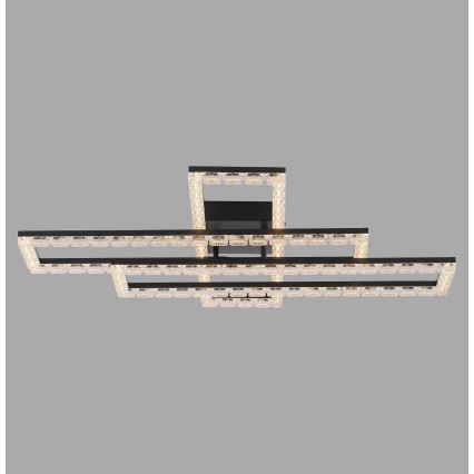 JUST LIGHT. 14733-18 - LED Stropní svítidlo GLITRA LED/35W/230V 57x72 cm černá