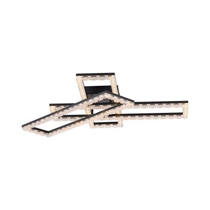 JUST LIGHT. 14733-18 - LED Stropní svítidlo GLITRA LED/35W/230V 57x72 cm černá