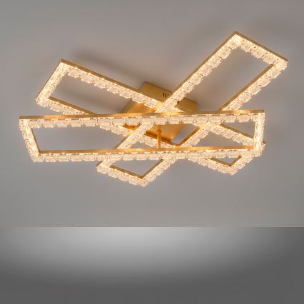 JUST LIGHT. 14733-60 - LED Stropní svítidlo GLITRA LED/35W/230V 57x72 cm zlatá