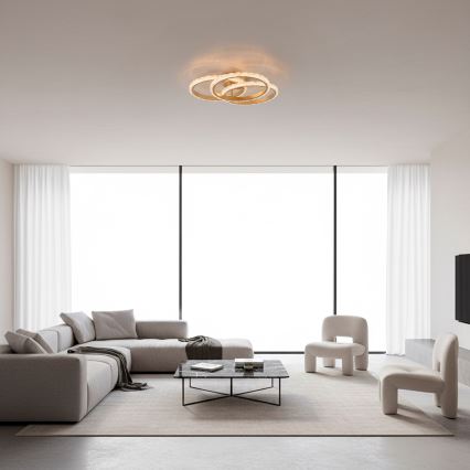 JUST LIGHT. 14734-60 - LED Stropní svítidlo GLITRA LED/37W/230V pr. 50 cm zlatá