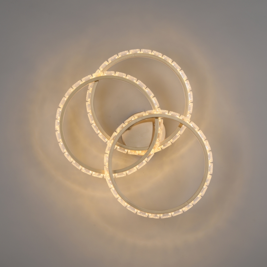JUST LIGHT. 14734-60 - LED Stropní svítidlo GLITRA LED/37W/230V pr. 50 cm zlatá