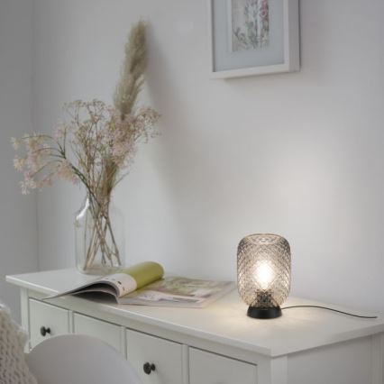 JUST LIGHT. 14906-18 - Stolní lampa REISHI 1xE27/40W/230V černá