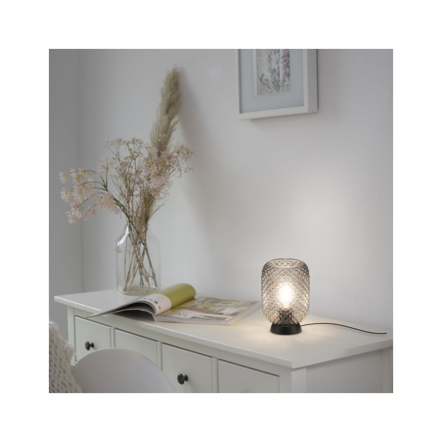 JUST LIGHT. 14906-18 - Stolní lampa REISHI 1xE27/40W/230V černá