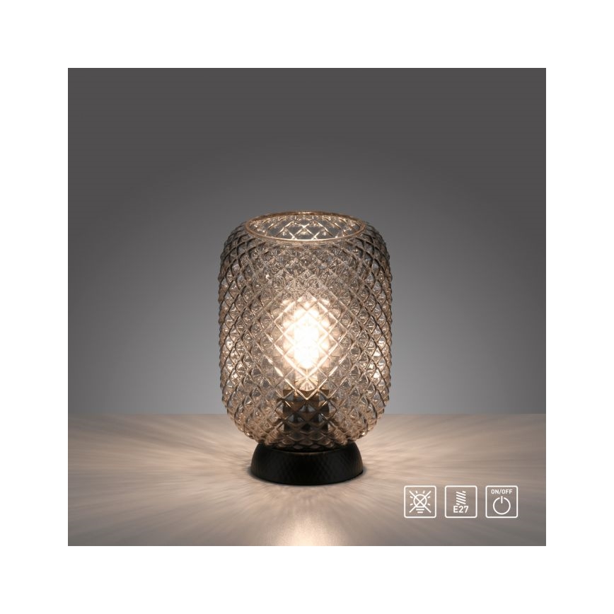 JUST LIGHT. 14906-18 - Stolní lampa REISHI 1xE27/40W/230V černá