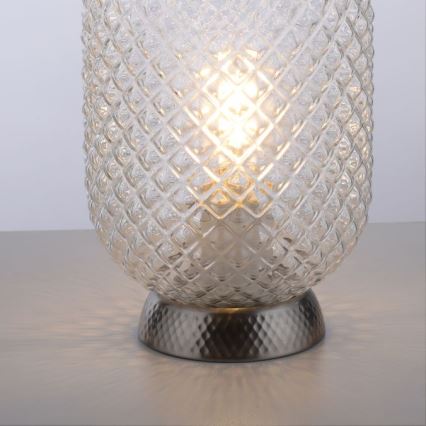JUST LIGHT. 14906-55 - Stolní lampa REISHI 1xE27/40W/230V matný chrom
