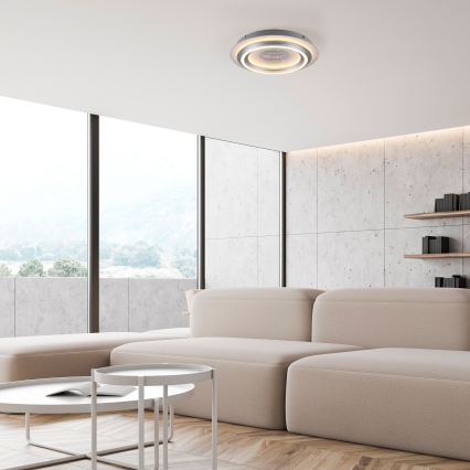 JUST LIGHT. 15089-21 - LED Stropní svítidlo CICHIO LED/36W/230V pr. 40 cm matný chrom