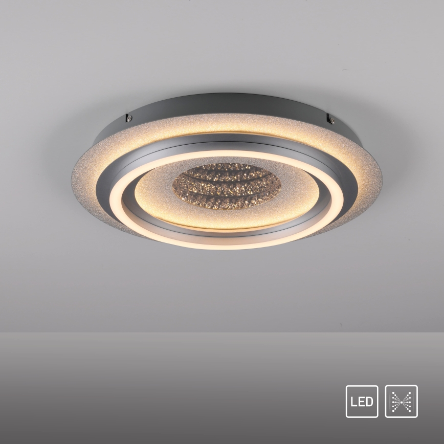 JUST LIGHT. 15089-21 - LED Stropní svítidlo CICHIO LED/36W/230V pr. 40 cm matný chrom