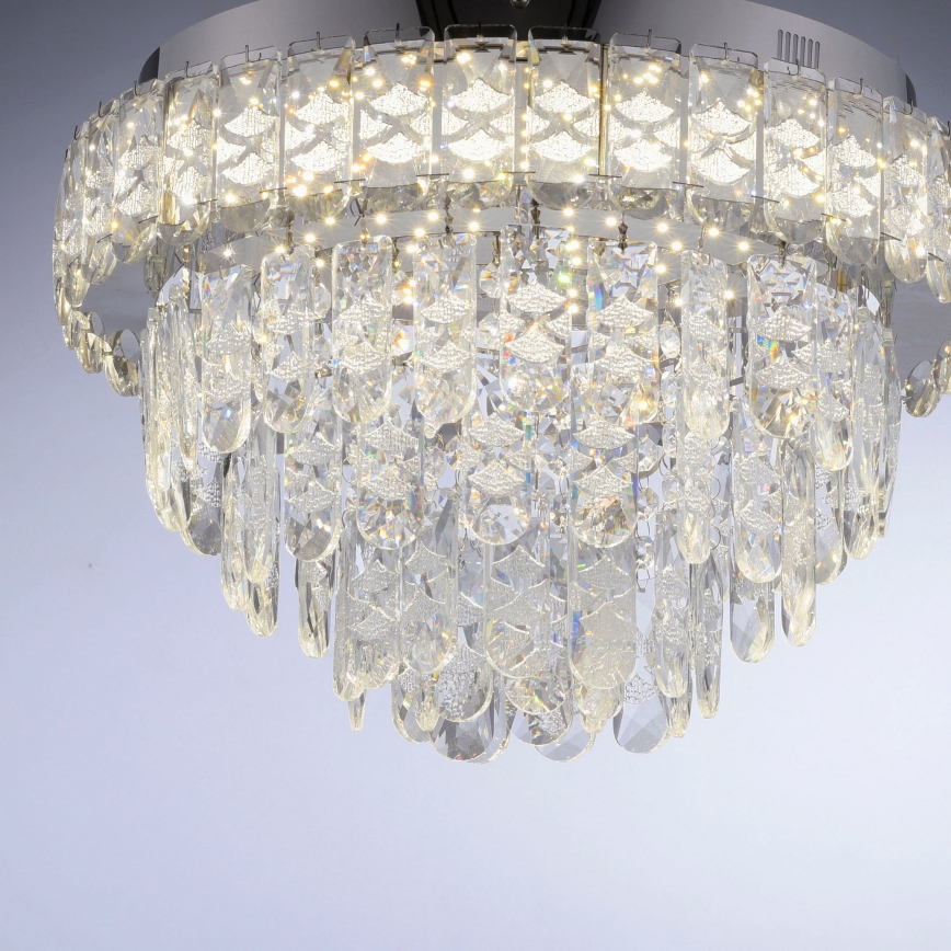 JUST LIGHT. 15092-17 - LED Stropní svítidlo KULUNKA LED/33W/230V pr. 38 cm lesklý chrom