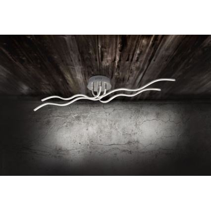 JUST LIGHT. 15126-55 - LED Přisazený lustr WAVE LED/29,4W/230V matný chrom
