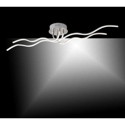 JUST LIGHT. 15126-55 - LED Přisazený lustr WAVE LED/29,4W/230V matný chrom