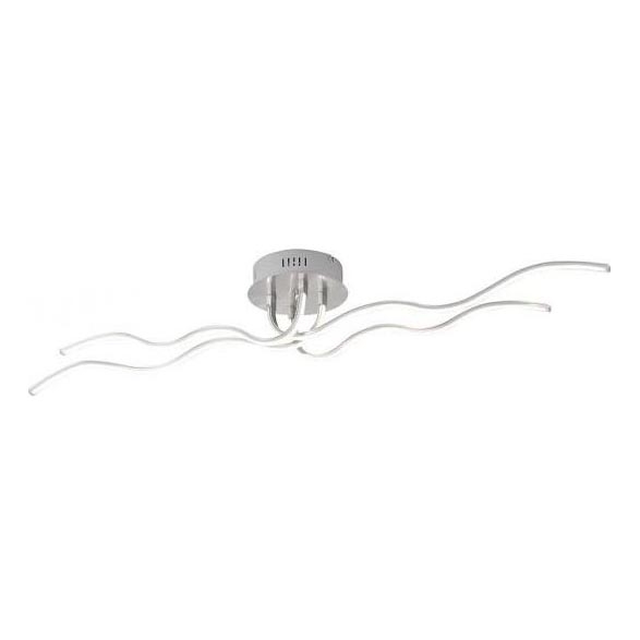 JUST LIGHT. 15126-55 - LED Přisazený lustr WAVE LED/29,4W/230V matný chrom