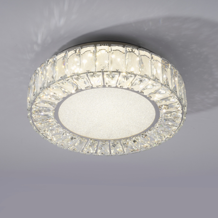 JUST LIGHT. 15221-17 - LED Stropní svítidlo KULUNKA LED/32W/230V pr. 37 cm lesklý chrom