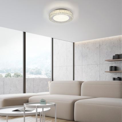 JUST LIGHT. 15222-17 - LED Stropní svítidlo KULUNKA LED/46W/230V pr. 50 cm lesklý chrom