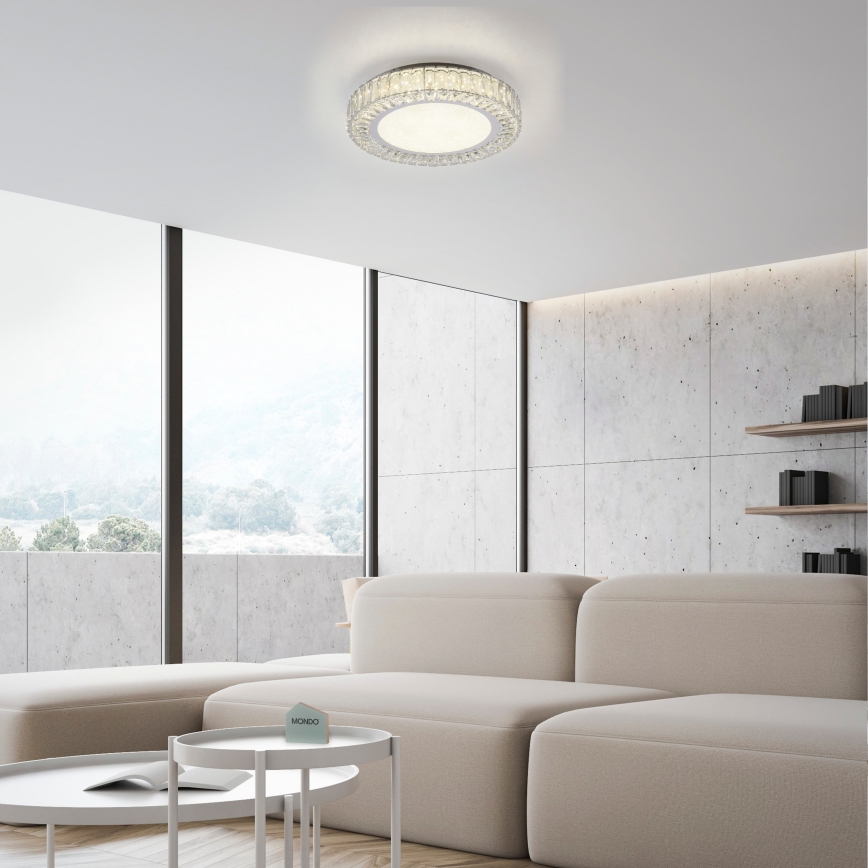 JUST LIGHT. 15222-17 - LED Stropní svítidlo KULUNKA LED/46W/230V pr. 50 cm lesklý chrom