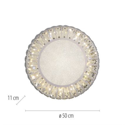 JUST LIGHT. 15222-17 - LED Stropní svítidlo KULUNKA LED/46W/230V pr. 50 cm lesklý chrom