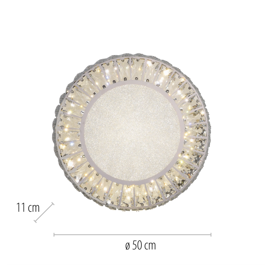 JUST LIGHT. 15222-17 - LED Stropní svítidlo KULUNKA LED/46W/230V pr. 50 cm lesklý chrom
